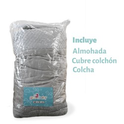 Vista rápida Edredón Burbuja Gris Victoria y Miguel