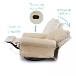 Vista rápida Sofá mecedora giratorio 360° Melody