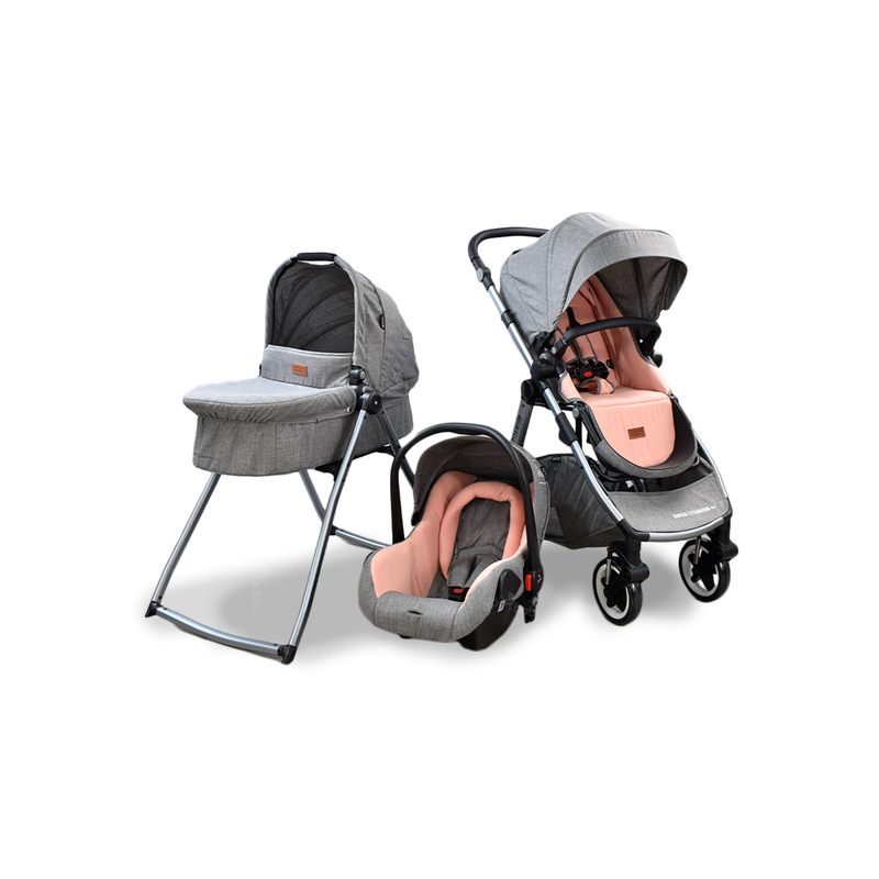 Vista rápida combo carriola swiss titanium